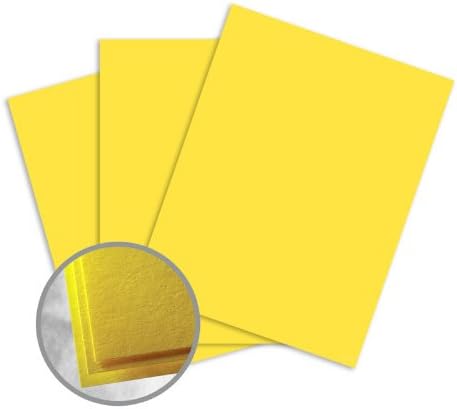 Astrobrights Solar Yellow Paper - 8 1/2 x 14 in 60 lb Text Smooth 500 per Ream
