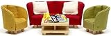 Review Micki/Lundby 60203800 / Lundby Småland Sitting Room Set, red