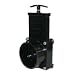 Valterra 7311 ABS Gate Valve for Direct Tank Mounting, Black, 3" Slip x Tank Flange