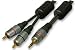 Electronics : 3.5mm Earphone Jack Plug to 2 x RCA Phono- 3 Metre Cable. High Quality, Gold Contacts. Suitable for connecting MP3 players/iPods to Stereo Systems