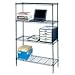 FOCUS PRODUCTS GROUP #11436 White 4 Tier Shelf Rack