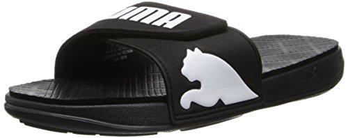 PUMA Men's Curitiba Sandal,Black/White,13 M US