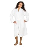 TowelSelections Turkish Terry Kimono Bathrobe - 100% Egyptian Cotton, Luxury Terry Cloth Robe for Women and Men, Made in Turkey