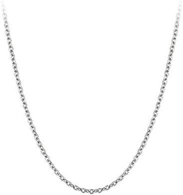 20" Diamond Cut Cable Neck Chain in Sterling Silver