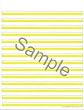Brightlines Paper Yellow Narrow 3/8 14-lines per page (3 tablets)