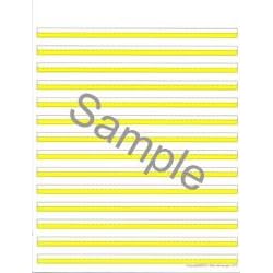 Brightlines Paper Yellow Narrow 3/8 14-lines per page (3 tablets)
