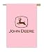 Pink John Deere Logo Silk Reflections Regular Size Flag