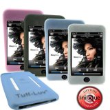 i-nique Tuff-Luv� Apple Touch series 'ECLIPSE BLACK' Silicone skin case cover + Full face Topcoat screen protection (8GB/16GB)