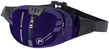 YinRiver Multiple Pockets Nylon Waterproof Fanny Packs with Adjustable Belt for Fishing / Hiking / Cycling / Travel for Women, 4 Zippers Purple