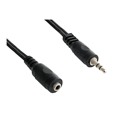 : 3.5mm Male Jack Plug to Female Socket Cable - 5m.