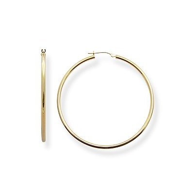 Extra Large (XL) 14k Gold Hoop Earrings, 2\