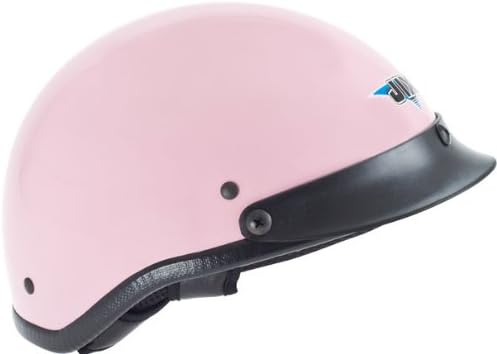 Extra Large DOT Pink Motorcycle Beanie Half-Helmet