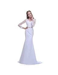Plus Size V-neck 3/4 Sleeves Floor Length Mermaid Tulle Beaded Belted Applique Wedding Dress 
