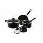 Living Plus Carbon Steel Cookware Set - Black