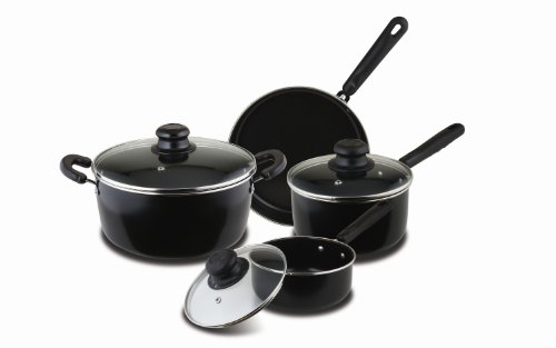Living Plus Carbon Steel Cookware Set - Black