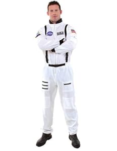 Adult-Costume Astronaut Mens Std White Halloween Costume - Most Adults