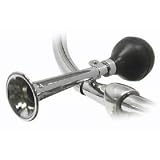 Sunlite Bicycle Squeeze Horn, Straight 10", Chrome Plated