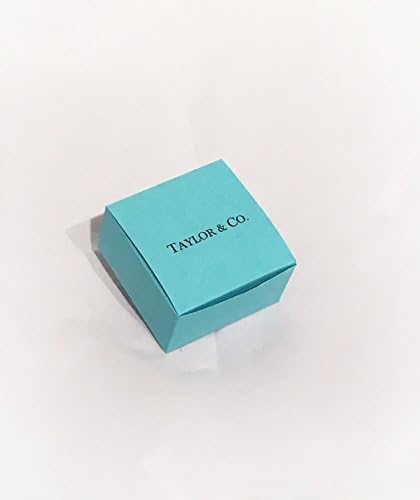 Personalized - Custom Printed Turquoise Favor Box - Set of 12
