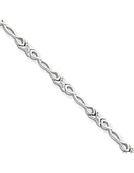 Sterling Silver Diamond Bracelet