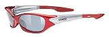 UVEX lunettes de v&eacute;lo sporty rouge/argent Lunettes Enfant