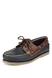 Blue Harbour Freshfeet™ Leather Lace Up Deck Shoes