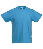 Fruit of the Loom Childrens T Shirt in Sky blue Size 3-4 (SS6B)