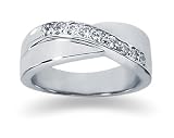 0.27 ctw. Woman's Round Diamond Wedding Band in Platinum