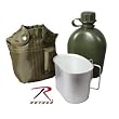 Rothco Canteen / Cup Kit with Cover in Olive Green