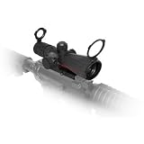 NcStar 4X32 Rubber Compact with Red Laser/Blue Illuminated/Rangefinder/Green Lens/Quick Release (SRTR432G)