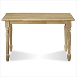 International Concepts Set of: C01 - 212 and T01-3048T International Concepts 5 Piece Wood Top Table & Windsor Chair Set