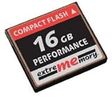 from Extreme Memory ExtreMemory Compact Flash performance 16 GB 120 x top speed suitably for example to Nikon D300 D200 D8
