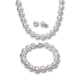White AA+ Cultured Pearl Strand Princess Necklace 18