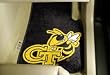 Georgia Tech Car Mats 2 Piece Front, Black Background