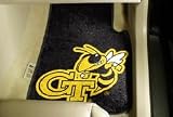 Georgia Tech Yellow Jackets Black 2 Piece Car Mats (2 Front)