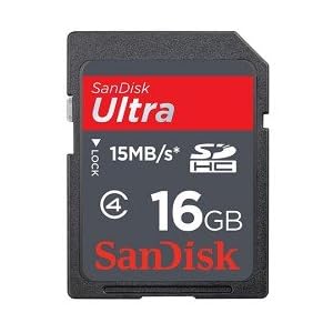SanDisk Ultra 16 GB Class 4 SDHC Flash Memory Card SDSDRH-016G-A11