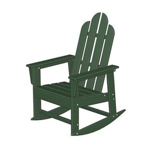 Poly-Wood ECR16GR Long Island Rocker Outdoor Rocking Chair