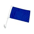 Solid Blue Car Flag