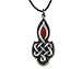 Celtic Ruby Pendant - Collectible Medallion Necklace Accessory Jewelry