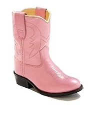 Shoes: Old West Baby Girls Cowboy Boot,8 M US Toddler,Pink