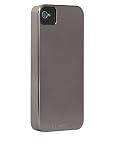 Case-Mate Barely There Cover, Hülle, Metallic Silber für iPhone 4 ohne Displayschutzfolie