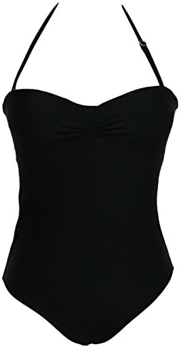 Suit Monokini Strings Fasion Black Ruffle Bikini Top Back See Women's Bikini Thr