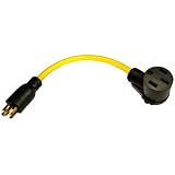 Buy Conntek RV Generator Adapter with 30 Amp 4 Prong Twist Lock Male Plug To RV 50 Amp...