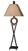 42 Light Cherry and Distressed Black Buffet Table Lamp