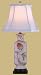 Classic Asian Design Style Japanese Chinese - 22" Porcelain Lotus Floral Oriental Style Fine Table Lamp
