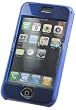 MyNetDeals- Crystal Blue Protective Snap-On Cover Case with Removable Belt Clip for Apple iPhone