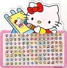 Hello Kitty 54 Pairs of Stick on Earrings Party Bag filler Gift Brithday Present Girls Jewellery Fun Dress up