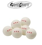 Gamecraft Deluxe 1-Star Table Tennis Balls, 6-pack