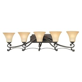 Thomas Lighting St. James Painted Bronze Five-Light Bath Fixture by Thomas Lighting