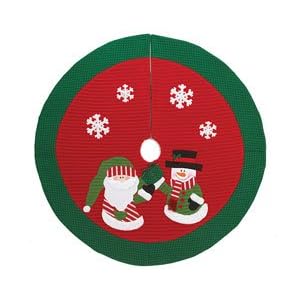 snowman - santa christmas tree skirt