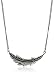 Nine West Vintage America Silver Ox Feather Pendant Necklace